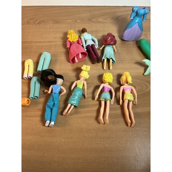 Polly Pocket Miscellaneous Figures Rubber Dresses Disney Princesses - Picture 12 of 12
